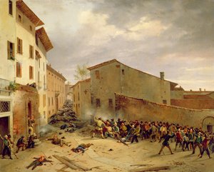 1849年3月31日、ブレーシアのコンデラツィオーネ通りでの戦い